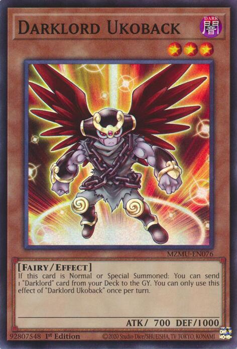 Darklord Ukoback [MZMU-EN076] Super Rare | Gear Gaming Bentonville