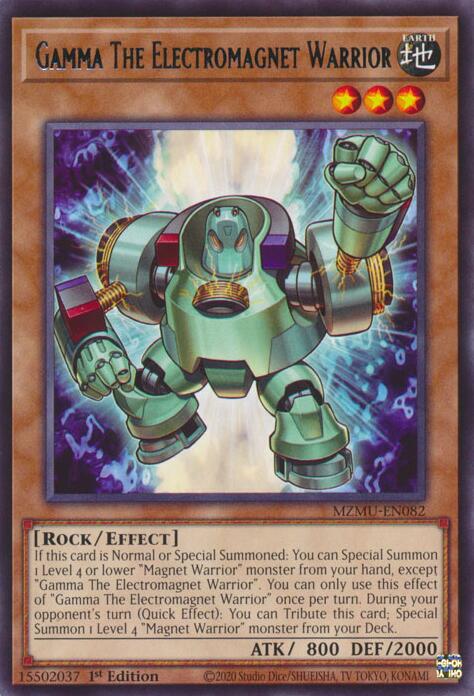 Gamma The Electromagnet Warrior [MZMU-EN082] Rare | Gear Gaming Bentonville