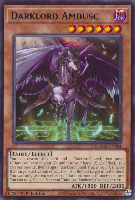 Darklord Amdusc [MZMU-EN084] Rare | Gear Gaming Bentonville
