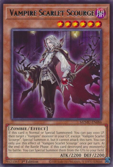 Vampire Scarlet Scourge [MZMU-EN086] Rare | Gear Gaming Bentonville