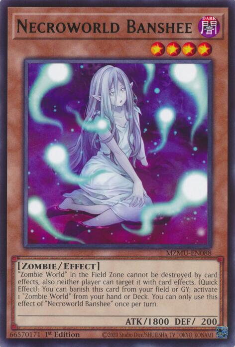 Necroworld Banshee [MZMU-EN088] Rare | Gear Gaming Bentonville