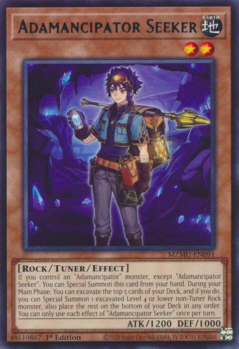 Adamancipator Seeker [MZMU-EN091] Rare | Gear Gaming Bentonville