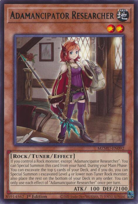 Adamancipator Researcher [MZMU-EN092] Rare | Gear Gaming Bentonville