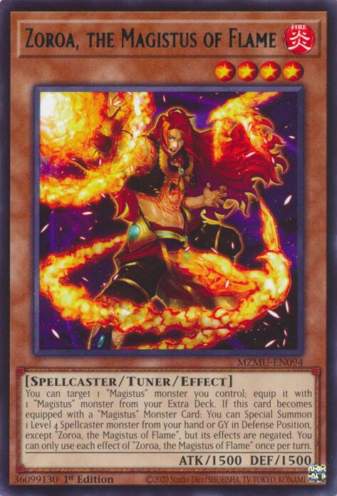 Zoroa, the Magistus of Flame [MZMU-EN094] Rare | Gear Gaming Bentonville