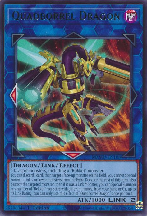 Quadborrel Dragon [MZMU-EN108] Rare | Gear Gaming Bentonville