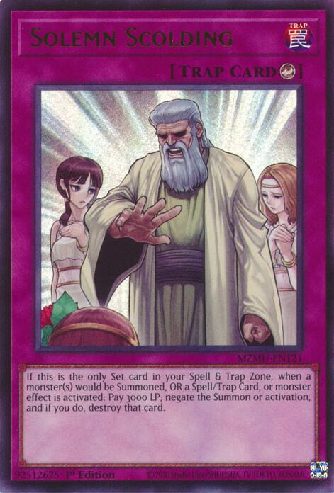 Solemn Scolding [MZMU-EN121] Ultra Rare | Gear Gaming Bentonville
