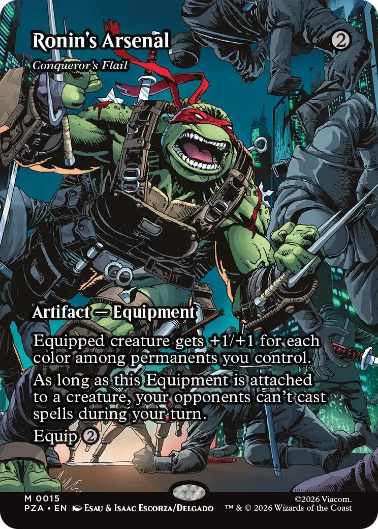 Ronin's Arsenal - Conqueror's Flail (Borderless) [Teenage Mutant Ninja Turtles Eternal-Legal] | Gear Gaming Bentonville