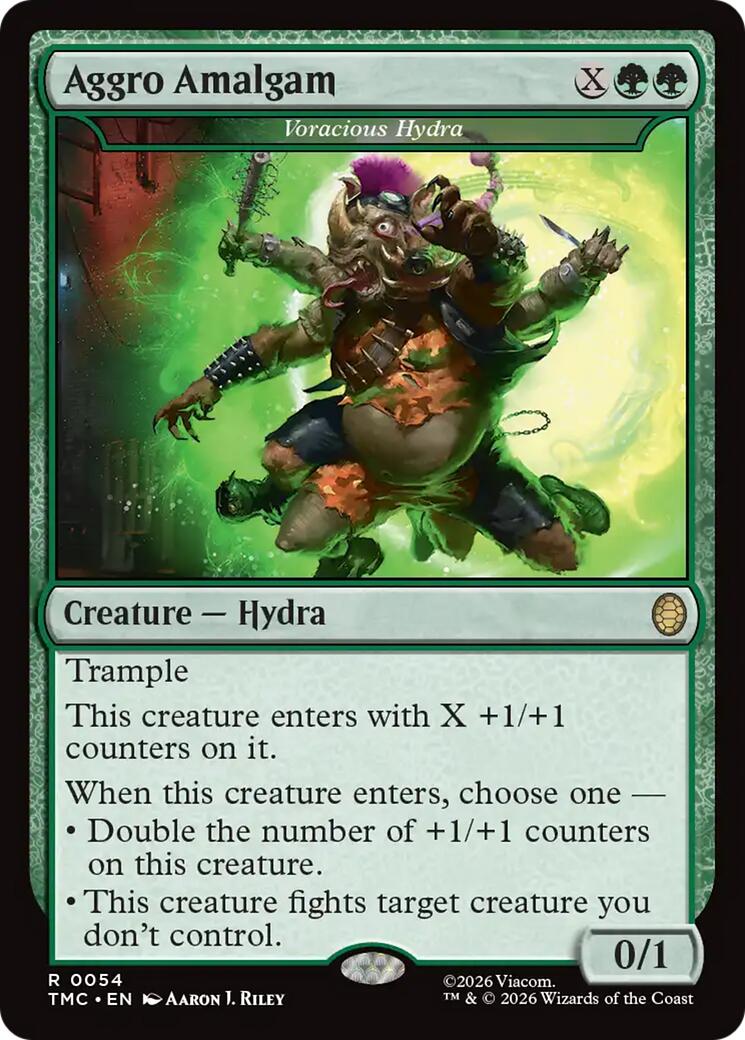 Aggro Amalgam - Voracious Hydra [Teenage Mutant Ninja Turtles Commander] | Gear Gaming Bentonville