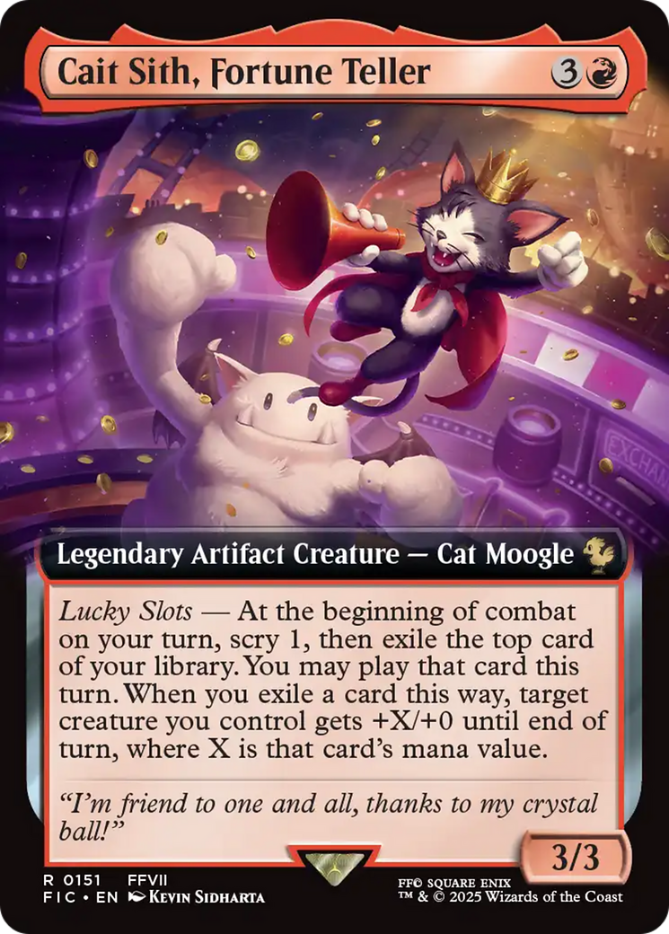 Cait Sith, Fortune Teller (Extended Art) [FINAL FANTASY Commander] | Gear Gaming Bentonville
