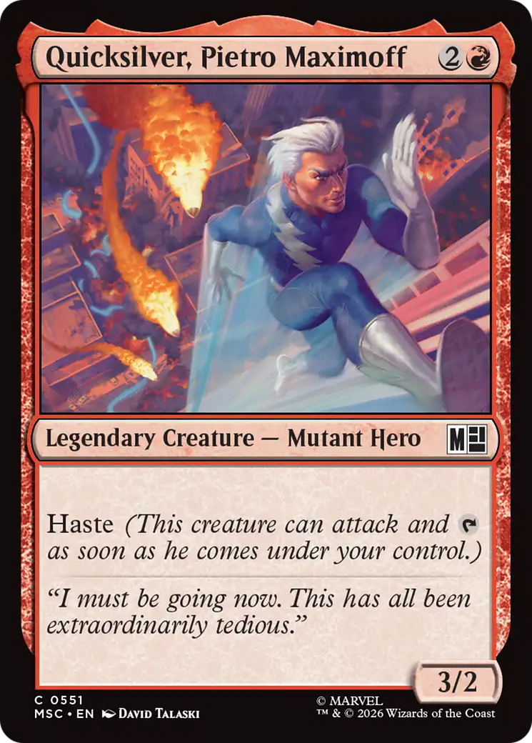 Quicksilver, Pietro Maximoff (0551) [Marvel Super Heroes Commander] | Gear Gaming Bentonville