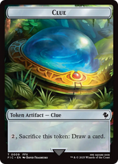 Clue // Treasure Double-Sided Token (Surge Foil) [FINAL FANTASY Commander Tokens] | Gear Gaming Bentonville