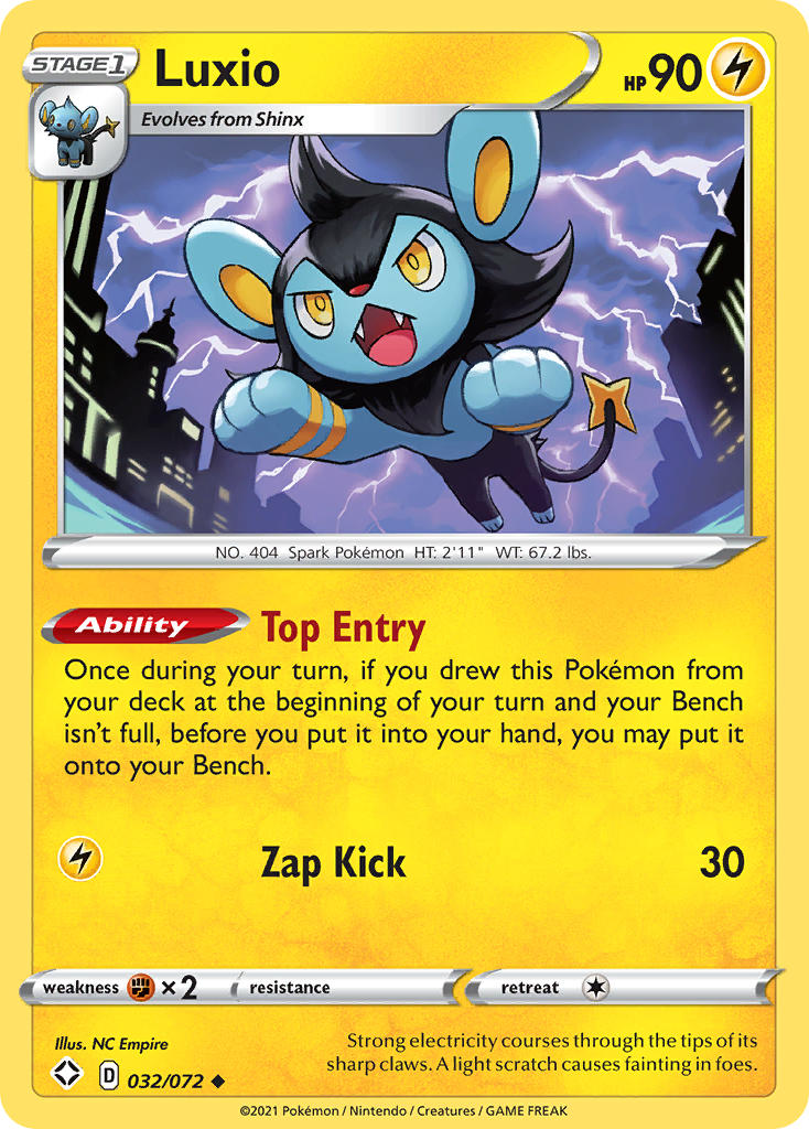 Luxio (032/072) [Sword & Shield: Shining Fates] | Gear Gaming Bentonville
