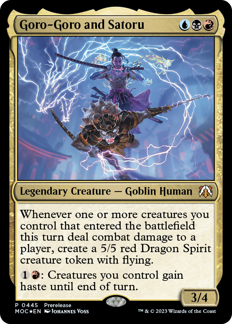 Goro-Goro and Satoru [March of the Machine Commander Prerelease Promos] | Gear Gaming Bentonville