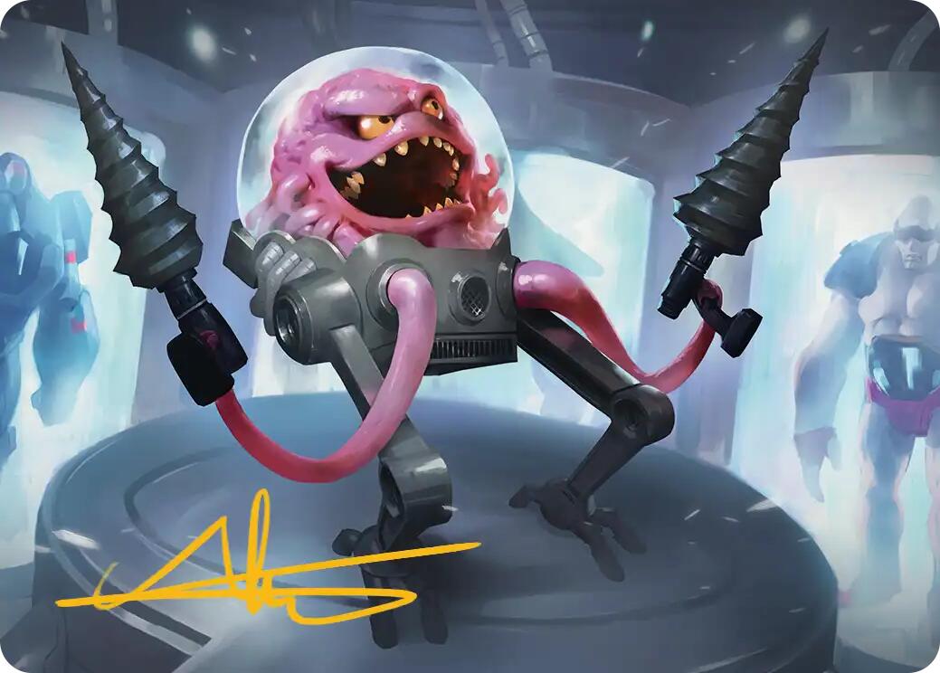 Krang, Master Mind Art Card (4/54) (Gold-Stamped Signature) [Teenage Mutant Ninja Turtles Art Series] | Gear Gaming Bentonville