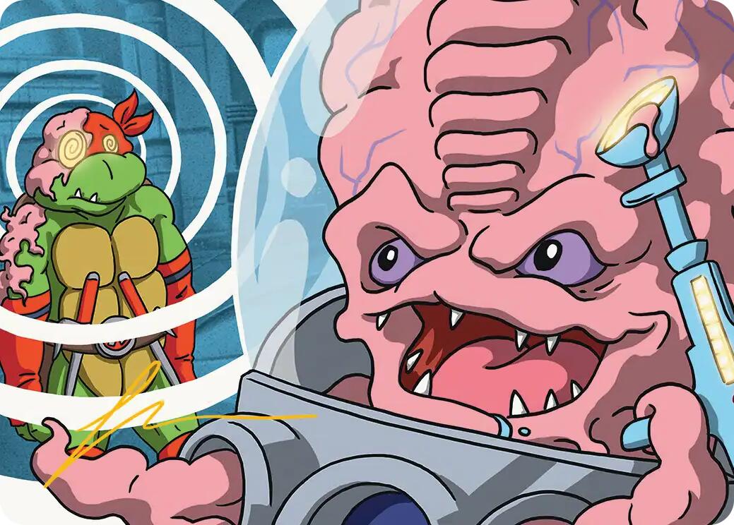 Krang, Master Mind Art Card (25/54) (Gold-Stamped Signature) [Teenage Mutant Ninja Turtles Art Series] | Gear Gaming Bentonville