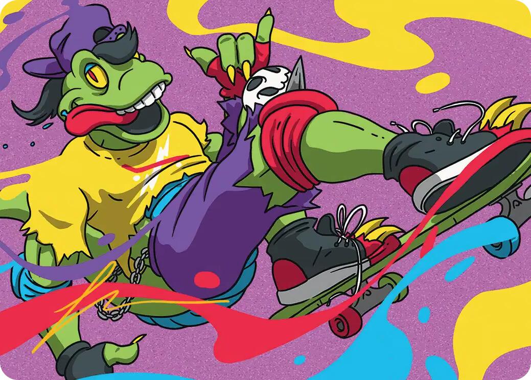 Mondo Gecko Art Card (Gold-Stamped Signature) [Teenage Mutant Ninja Turtles Art Series] | Gear Gaming Bentonville