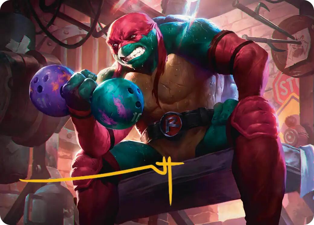 Raphael, Tough Turtle Art Card (Gold-Stamped Signature) [Teenage Mutant Ninja Turtles Art Series] | Gear Gaming Bentonville