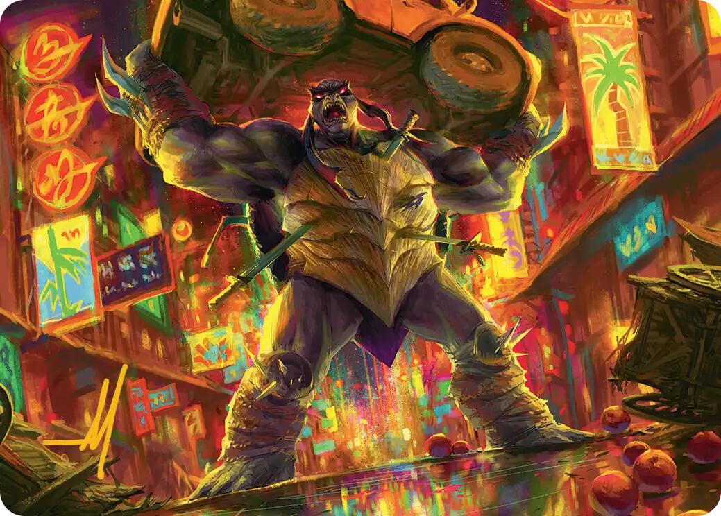 Slash, Reptile Rampager Art Card (Gold-Stamped Signature) [Teenage Mutant Ninja Turtles Art Series] | Gear Gaming Bentonville