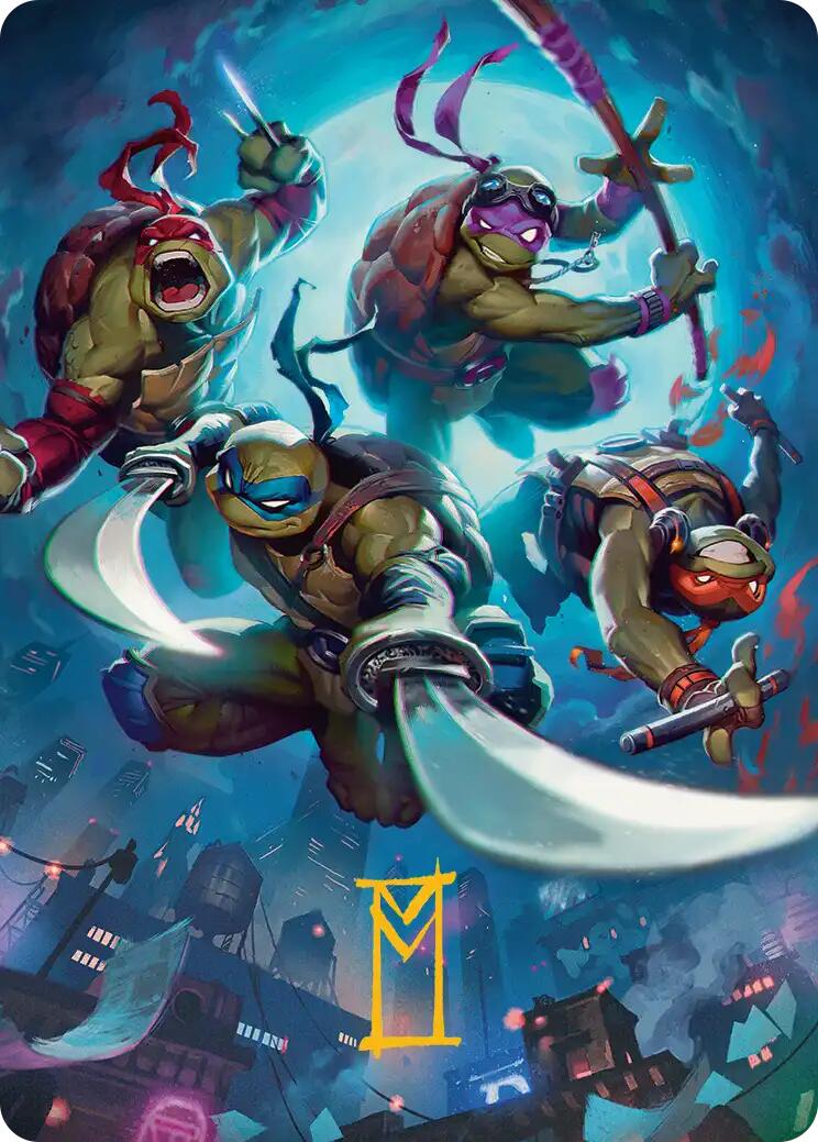 Heroes in a Half Shell Art Card (Gold-Stamped Signature) [Teenage Mutant Ninja Turtles Art Series] | Gear Gaming Bentonville
