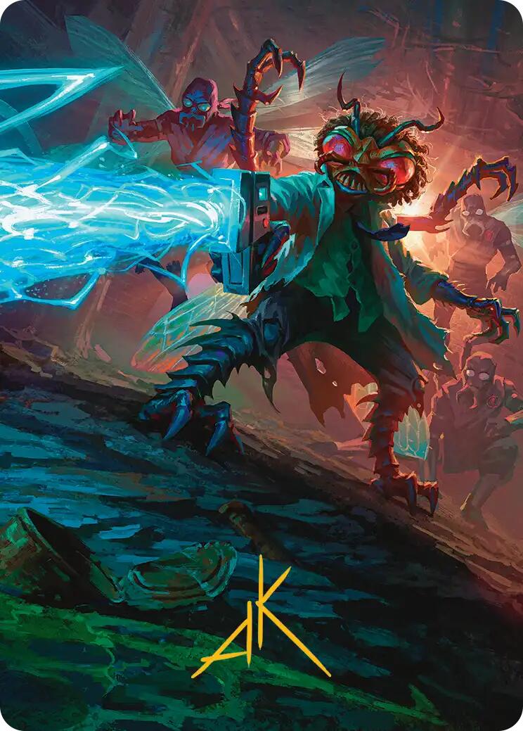 Baxter, Exzzperimental Zzientist Art Card (Gold-Stamped Signature) [Teenage Mutant Ninja Turtles Art Series] | Gear Gaming Bentonville