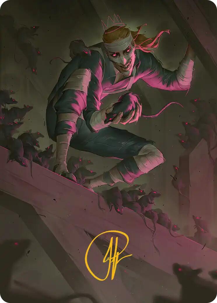 Rat King, the Chaosbringer Art Card (Gold-Stamped Signature) [Teenage Mutant Ninja Turtles Art Series] | Gear Gaming Bentonville