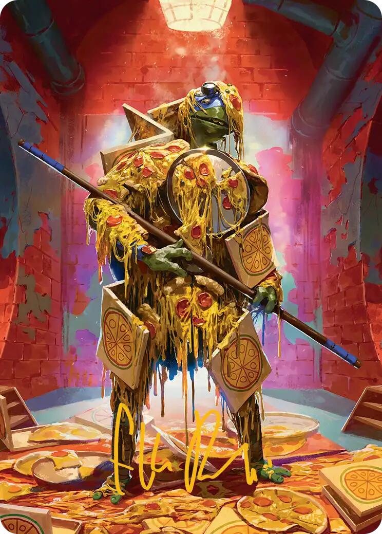 Commander's Plate Art Card (Gold-Stamped Signature) [Teenage Mutant Ninja Turtles Art Series] | Gear Gaming Bentonville