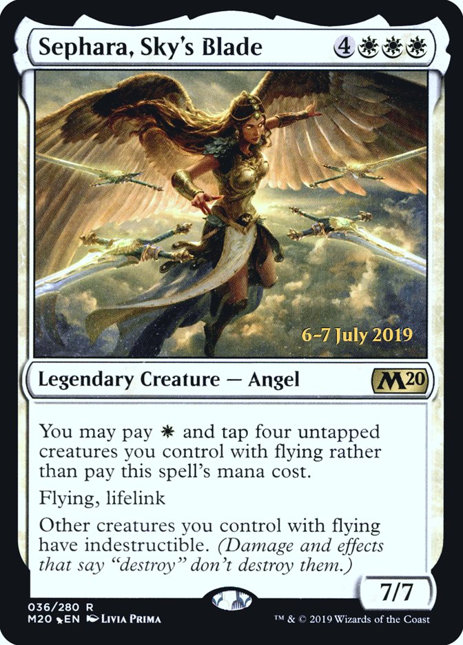 Sephara, Sky's Blade [Core Set 2020 Prerelease Promos] | Gear Gaming Bentonville