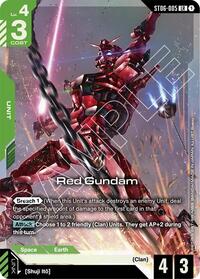 Red Gundam (Premium Card Collection Gundam Assemble) (ST06-005) [Gundam Promotional Cards] | Gear Gaming Bentonville