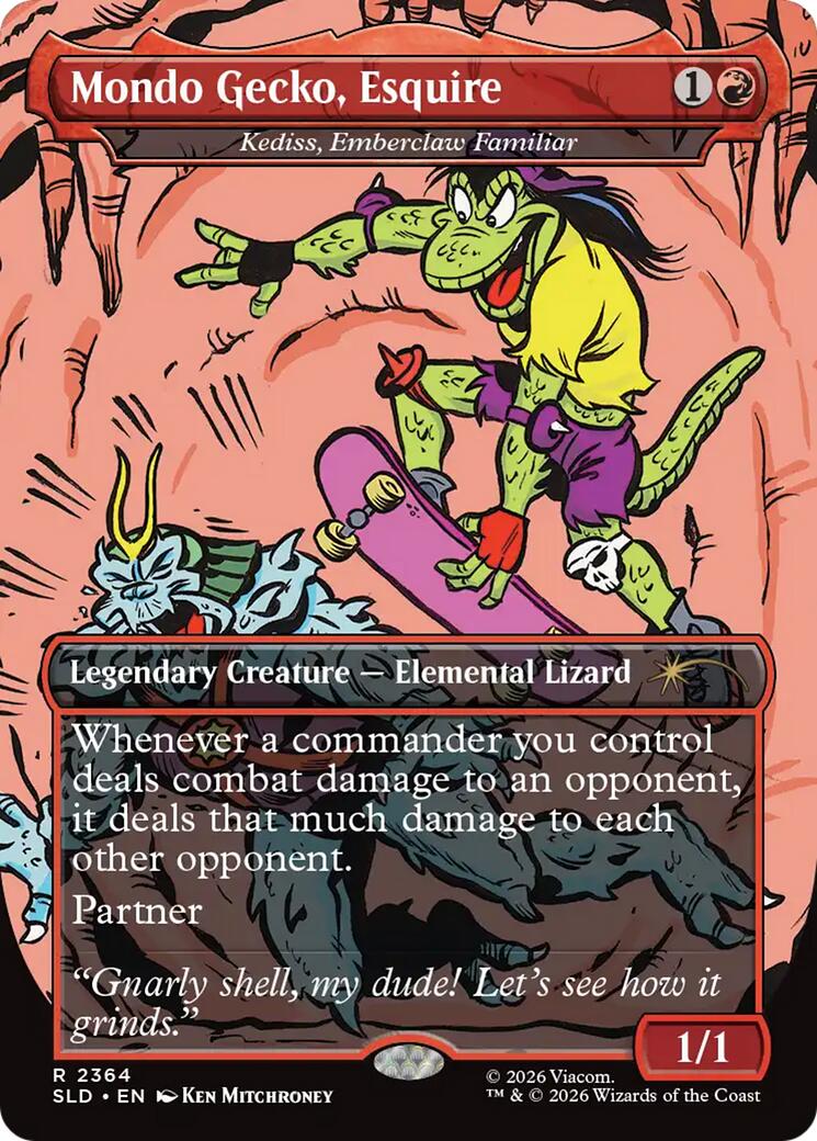 Mondo Gecko, Esquire - Kediss, Emberclaw Familiar [Secret Lair Drop Series] | Gear Gaming Bentonville