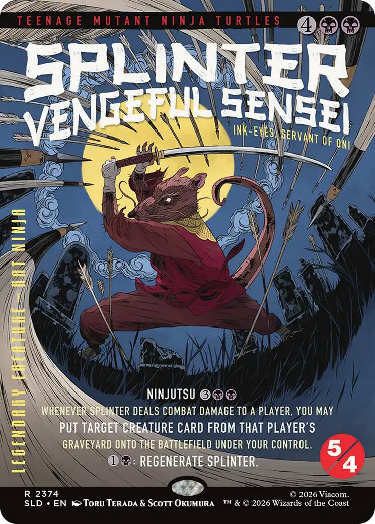 Splinter, Vengeful Sensei - Ink-Eyes, Servant of Oni [Secret Lair Drop Series] | Gear Gaming Bentonville