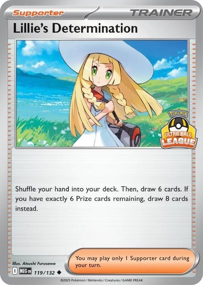 Lillie's Determination (119/132) (Ultra Ball League) [League & Championship Cards] | Gear Gaming Bentonville
