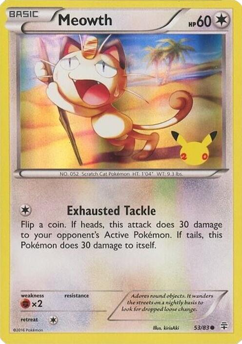 Meowth (053/083) - 53/83 (20th Anniversary) [Miscellaneous Cards] | Gear Gaming Bentonville
