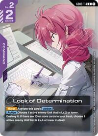Look of Determination (Newtype Challenge 2026 Mission 2) (GD03-114) [Gundam Promotional Cards] | Gear Gaming Bentonville