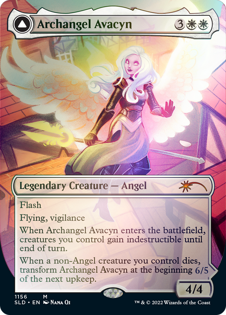 Archangel Avacyn // Avacyn, the Purifier (Borderless) [Secret Lair: From Cute to Brute] | Gear Gaming Bentonville