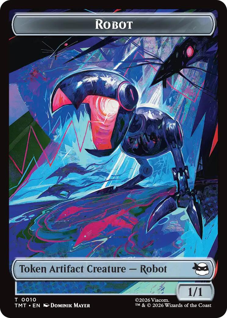 Robot // Food Double-Sided Token [Teenage Mutant Ninja Turtles Tokens] | Gear Gaming Bentonville