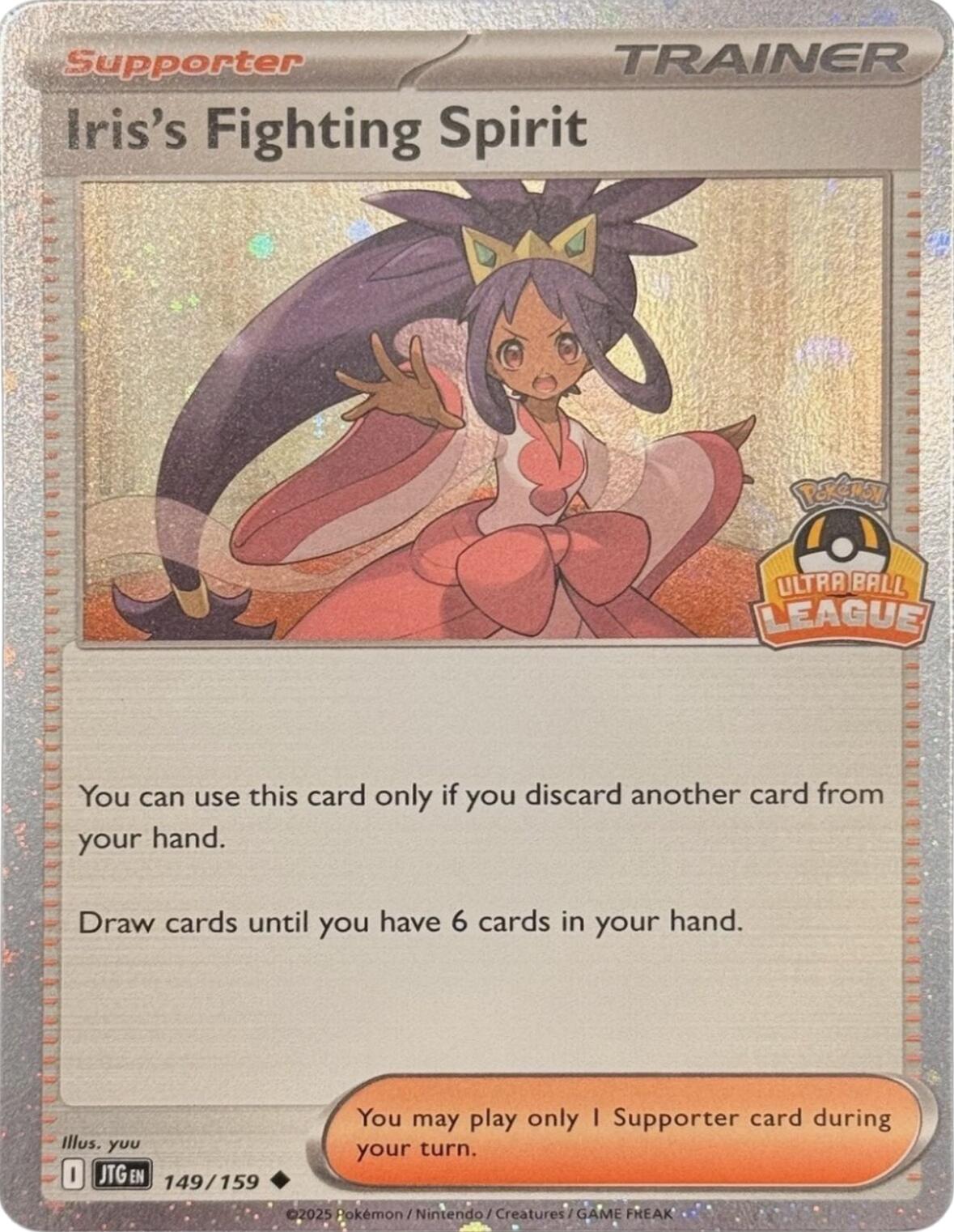 Iris's Fighting Spirit (149/159) (Ultra Ball League) [League & Championship Cards] | Gear Gaming Bentonville