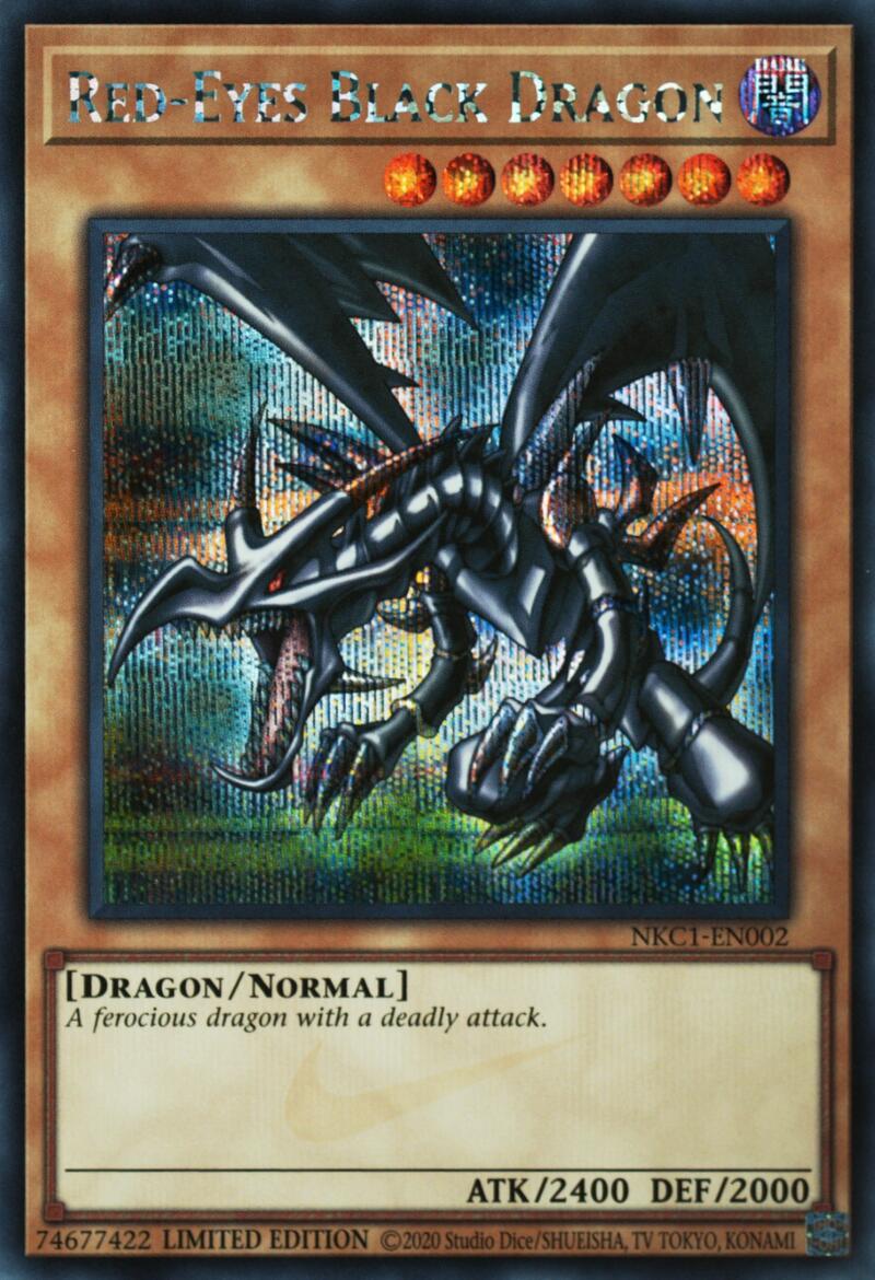Red-Eyes Black Dragon (Nike Collaboration) [NKC1-EN002] Prismatic Secret Rare | Gear Gaming Bentonville