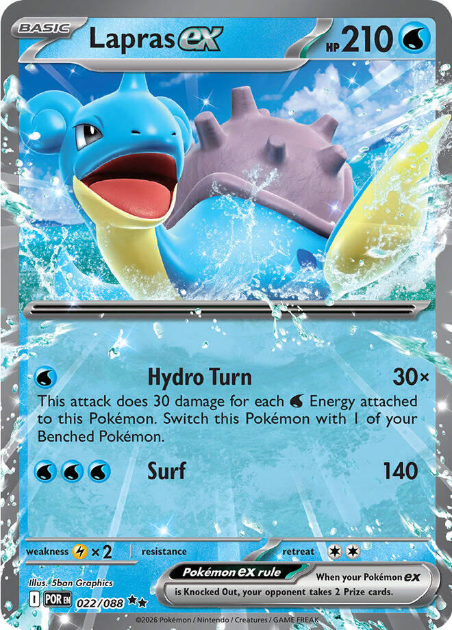 Lapras ex (022/088) [Mega Evolution: Perfect Order] | Gear Gaming Bentonville