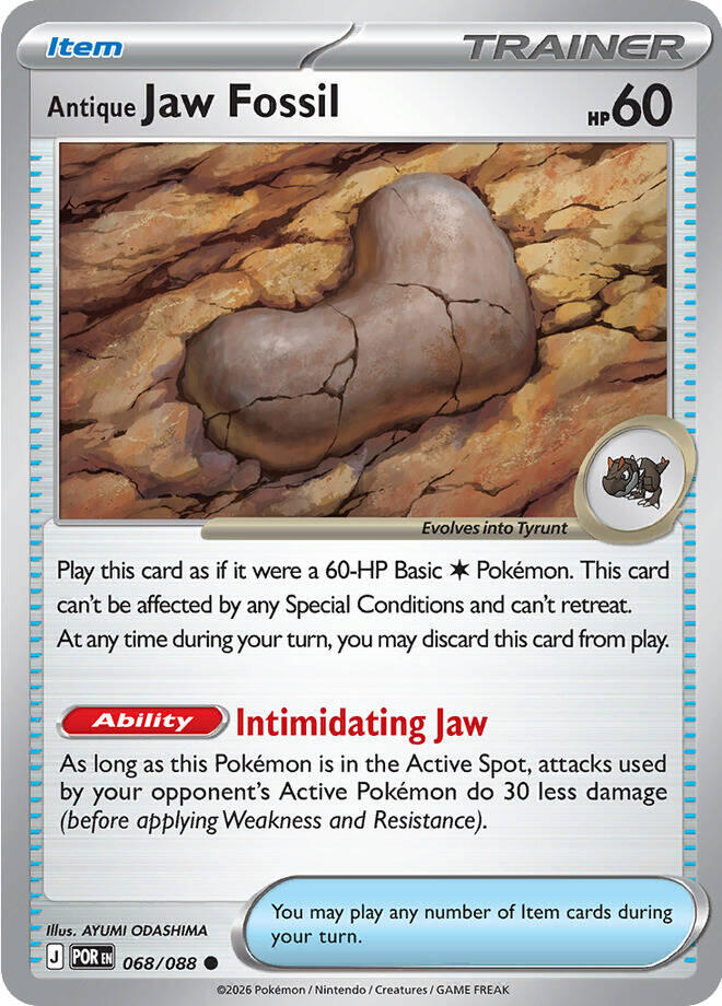 Antique Jaw Fossil (068/088) [Mega Evolution: Perfect Order] | Gear Gaming Bentonville