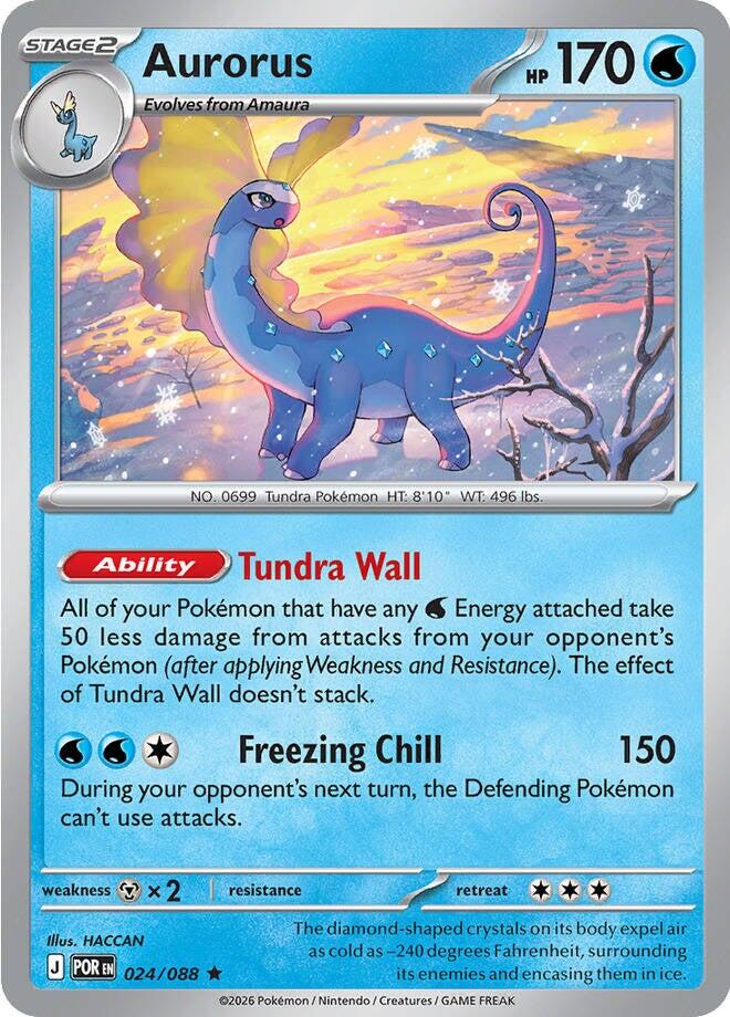Aurorus (024/088) [Mega Evolution: Perfect Order] | Gear Gaming Bentonville