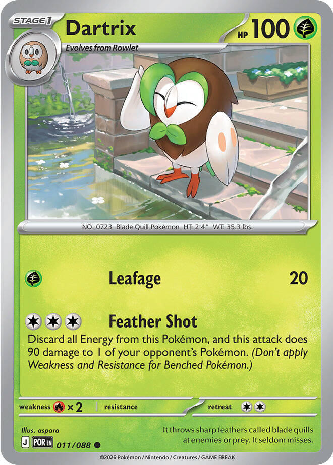 Dartrix (011/088) [Mega Evolution: Perfect Order] | Gear Gaming Bentonville