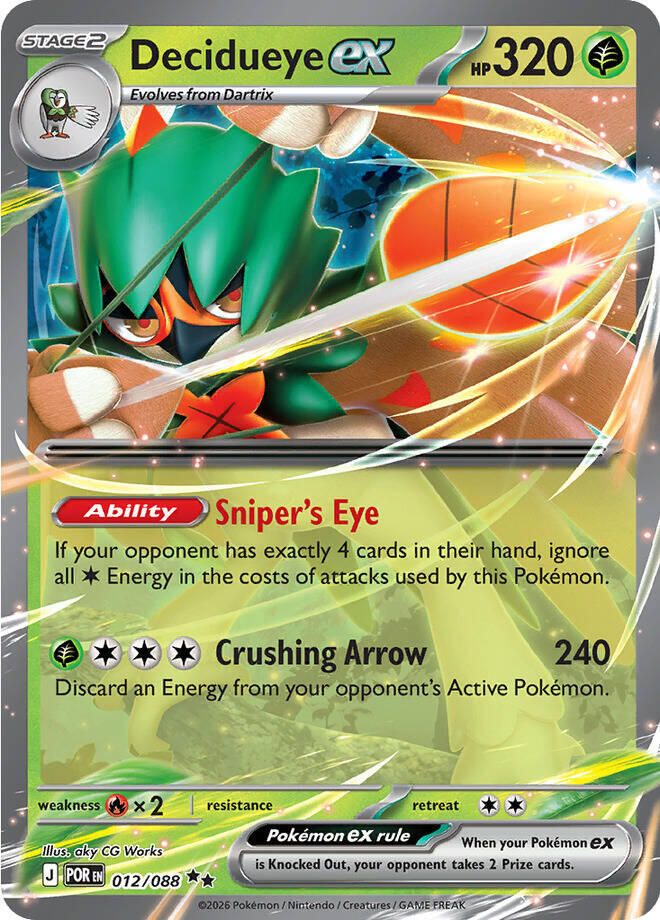 Decidueye ex (012/088) [Mega Evolution: Perfect Order] | Gear Gaming Bentonville