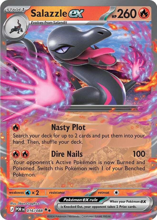 Salazzle ex (016/088) [Mega Evolution: Perfect Order] | Gear Gaming Bentonville