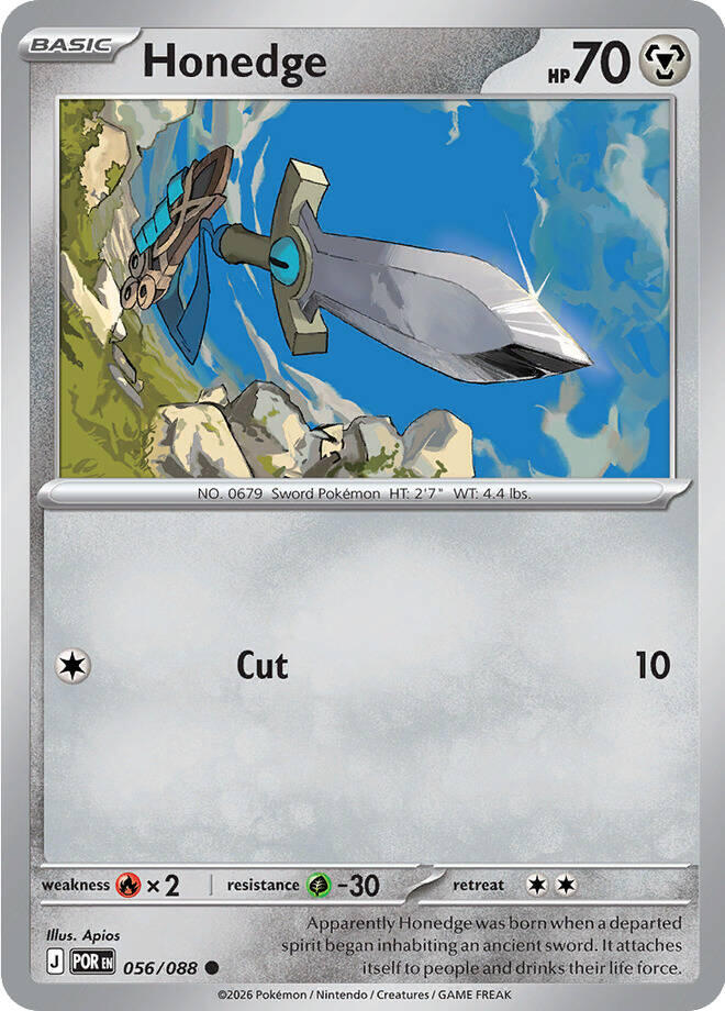 Honedge (056/088) [Mega Evolution: Perfect Order] | Gear Gaming Bentonville