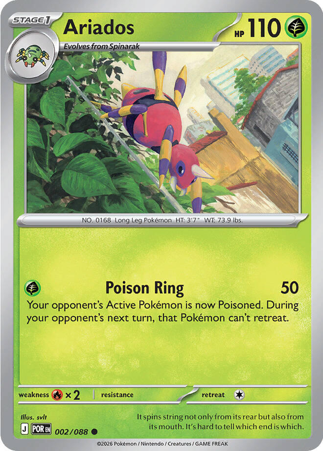 Ariados (002/088) [Mega Evolution: Perfect Order] | Gear Gaming Bentonville