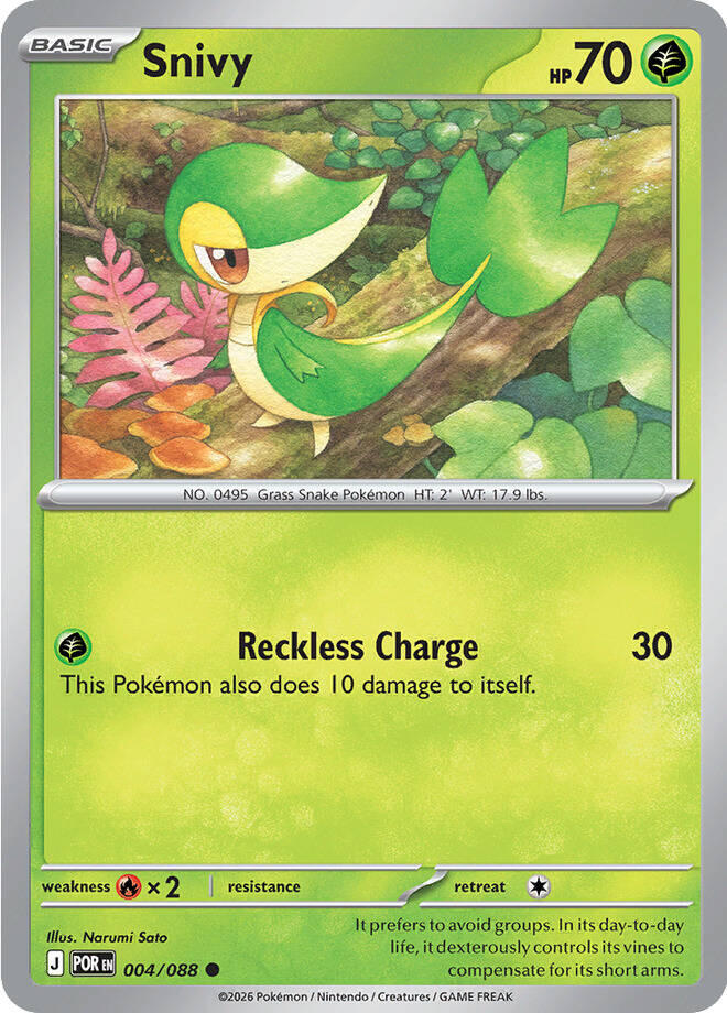 Snivy (004/088) [Mega Evolution: Perfect Order] | Gear Gaming Bentonville