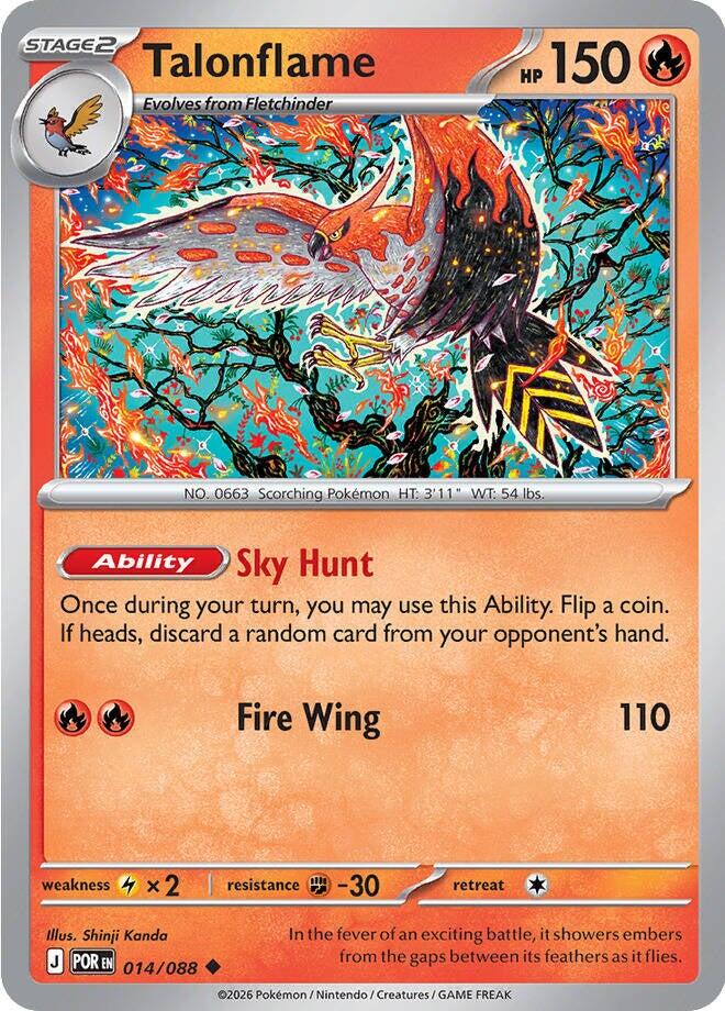 Talonflame (014/088) [Mega Evolution: Perfect Order] | Gear Gaming Bentonville