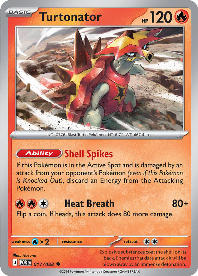 Turtonator (017/088) [Mega Evolution: Perfect Order] | Gear Gaming Bentonville