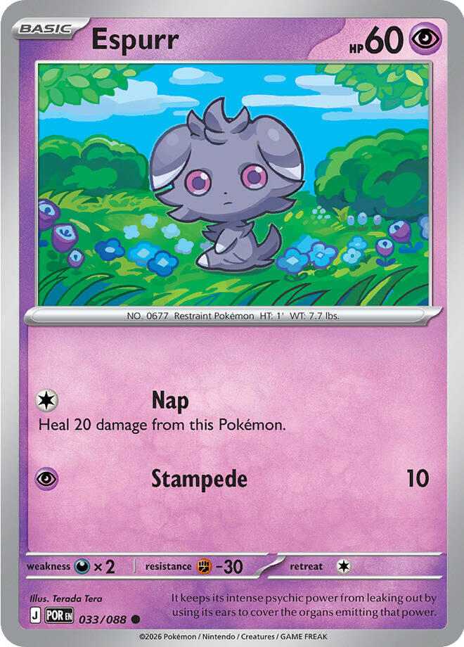 Espurr (033/088) [Mega Evolution: Perfect Order] | Gear Gaming Bentonville