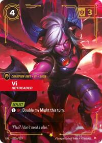 Vi - Hotheaded (Alternate Art) [Unleashed] | Gear Gaming Bentonville